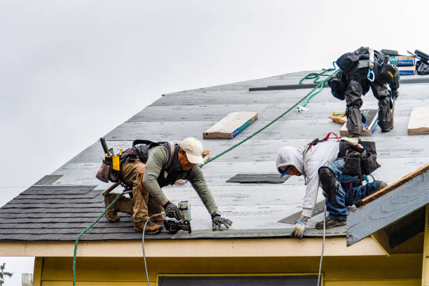 Professional Roofing technician working in Kingsley, PA